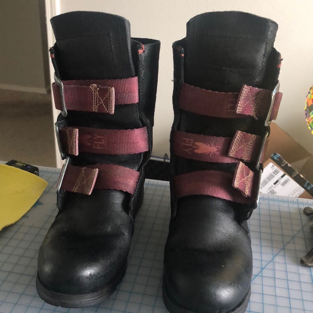 Fly London Stif leather combat boots